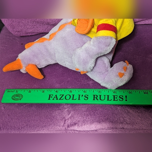 Vintage 1980s Disney Epcot Center Figment Dragon Plushie 10" - Picture 4 of 11